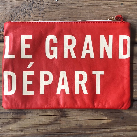Clare V Handbags - NWT Clare V Le Grand Depart red leather clutch